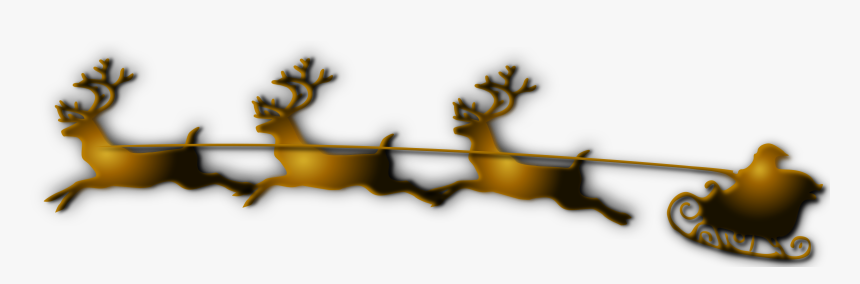 Santa And Reindeer Remix Clip Arts - Santa Claus Y Renos Png, Transparent Png, Free Download
