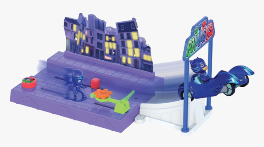 Pj Masks Night Mission Trackset - צעצועי כוח פיג יי, HD Png Download, Free Download