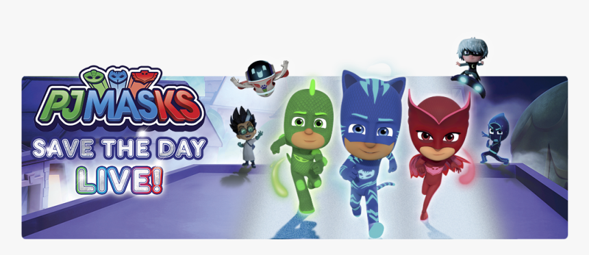 Visit Pj Masks Live "s Official Website , Facebook, - Pj Masks, HD Png Download, Free Download