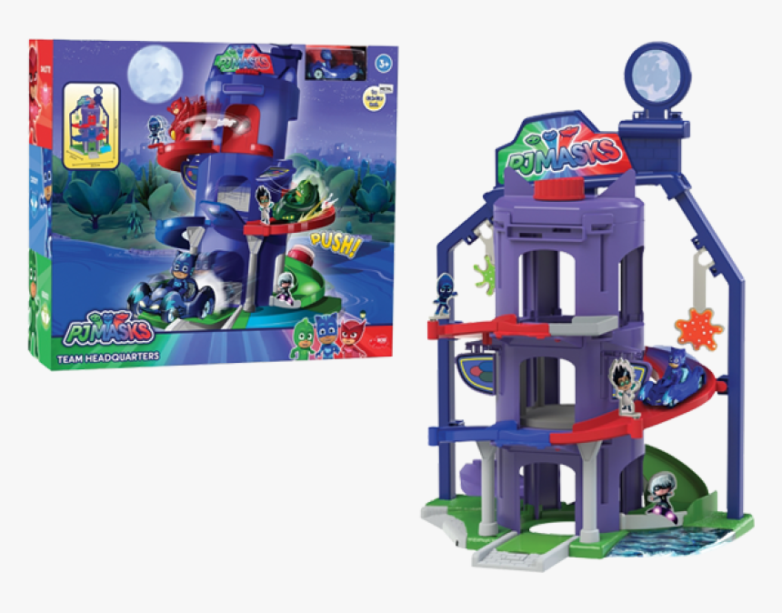 Pj Masks Team Headquarter Playset - Quartier Generale Super Pigiamini, HD Png Download, Free Download