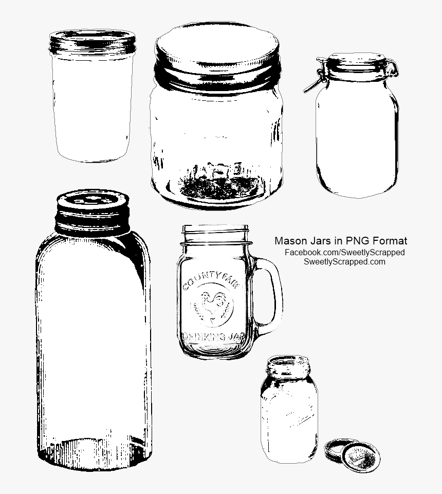 Free Primitive Custimizale Christmas - Mason Jar Mugs, HD Png Download, Free Download