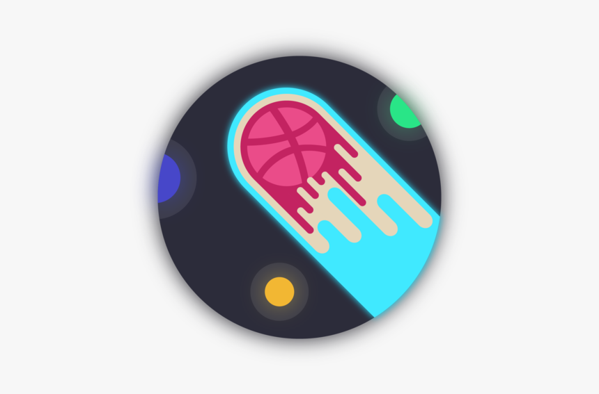 Dribbble Comet Coaster Coaster Design Coaster Playoff - Circle, HD Png Download, Free Download