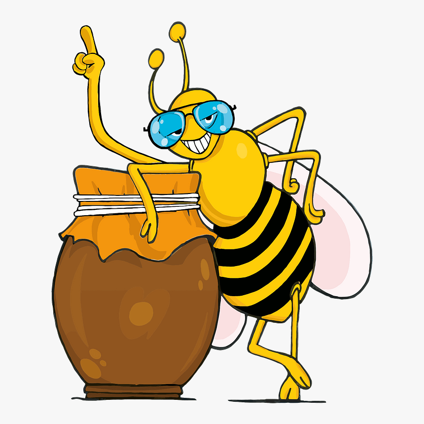 Grinning Honey Bee, HD Png Download, Free Download