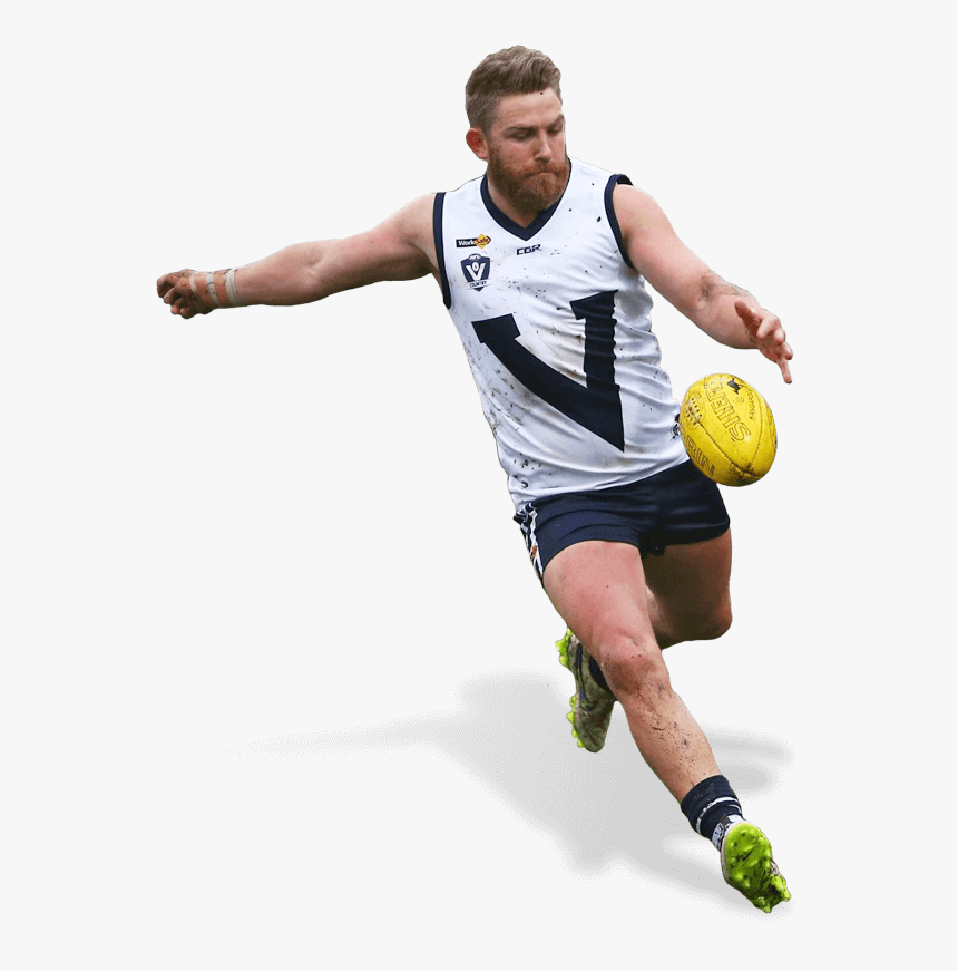 Afl Rising Star - Man Play Football Png, Transparent Png, Free Download