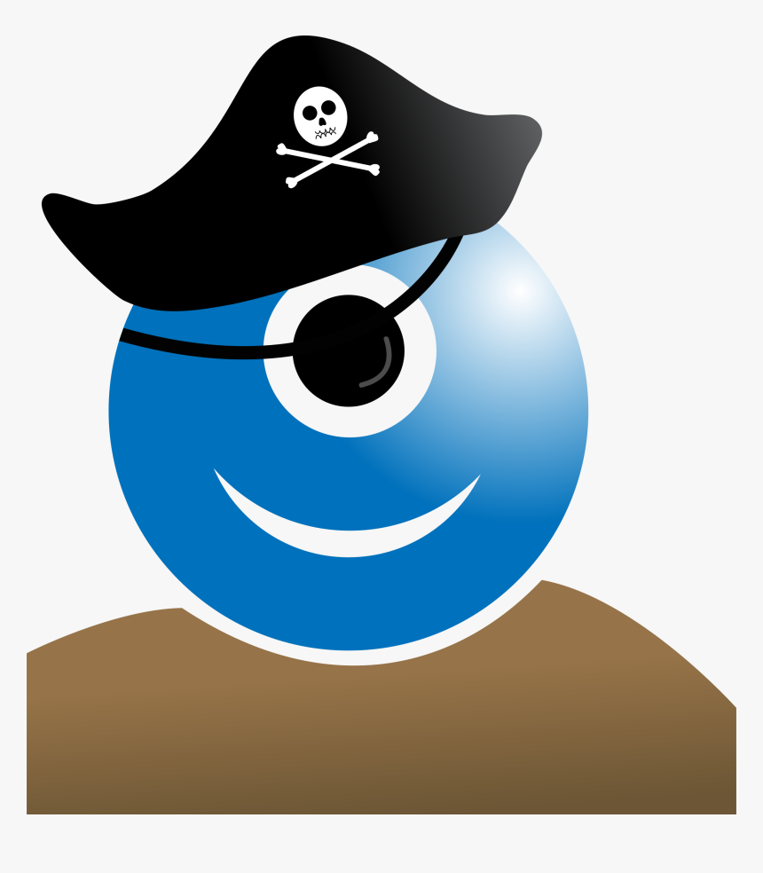 One, Alien, Skull, Bones, Hat, Pirates, Pirate - Pirate Hat Clip Art, HD Png Download, Free Download