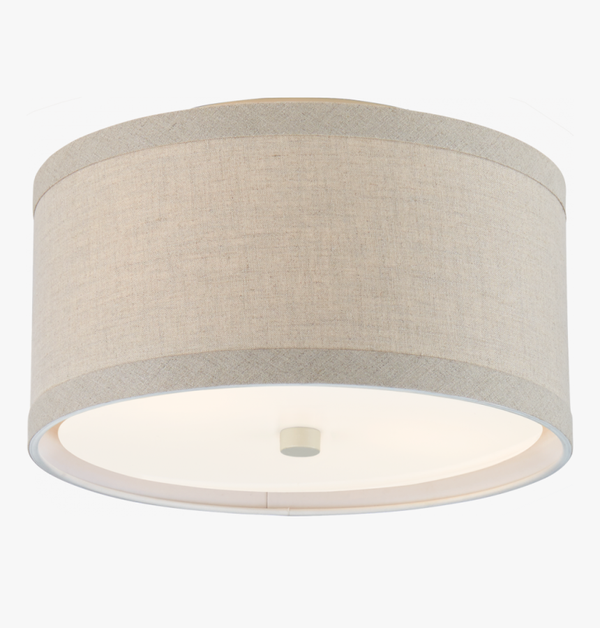 Walker Small Flush Mount In Light Cream With Nat - Lampshade, HD Png Download, Free Download