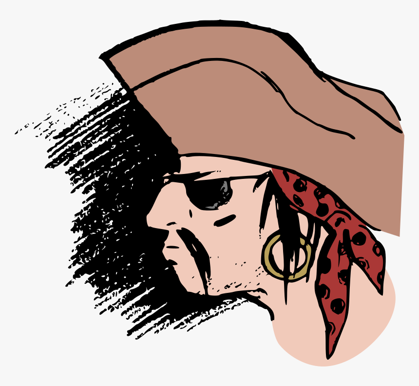 Pirate Head - Colour - Bajak Laut Png, Transparent Png, Free Download