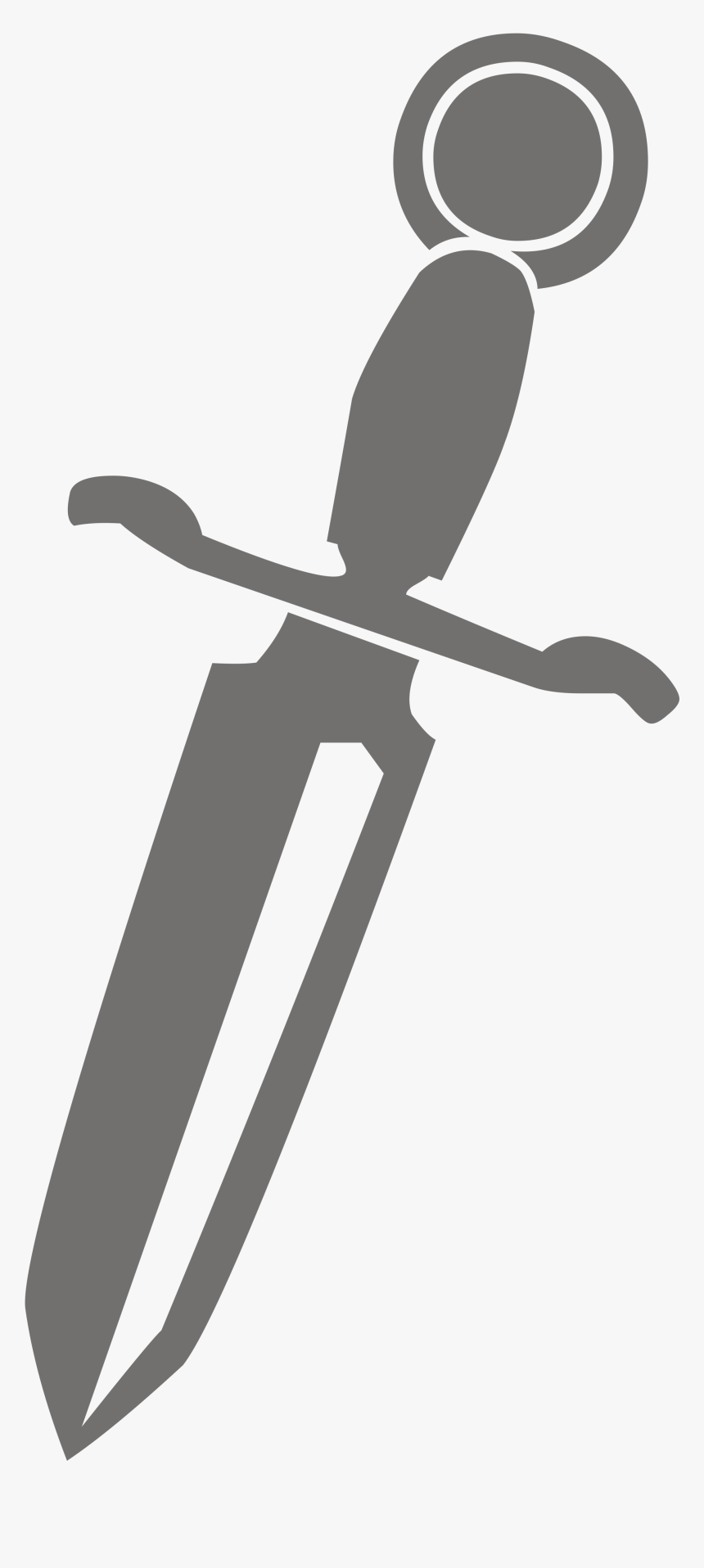 Dagger Clipart Pinart Sponsored Necromancer Fantasy - Dagger Silhouette Png, Transparent Png, Free Download