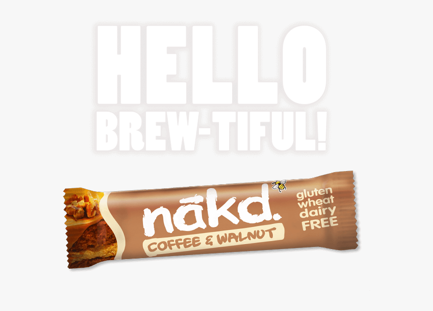 Hello Brew-tiful Nākd Coffee Walnut Bar - Chocolate, HD Png Download, Free Download