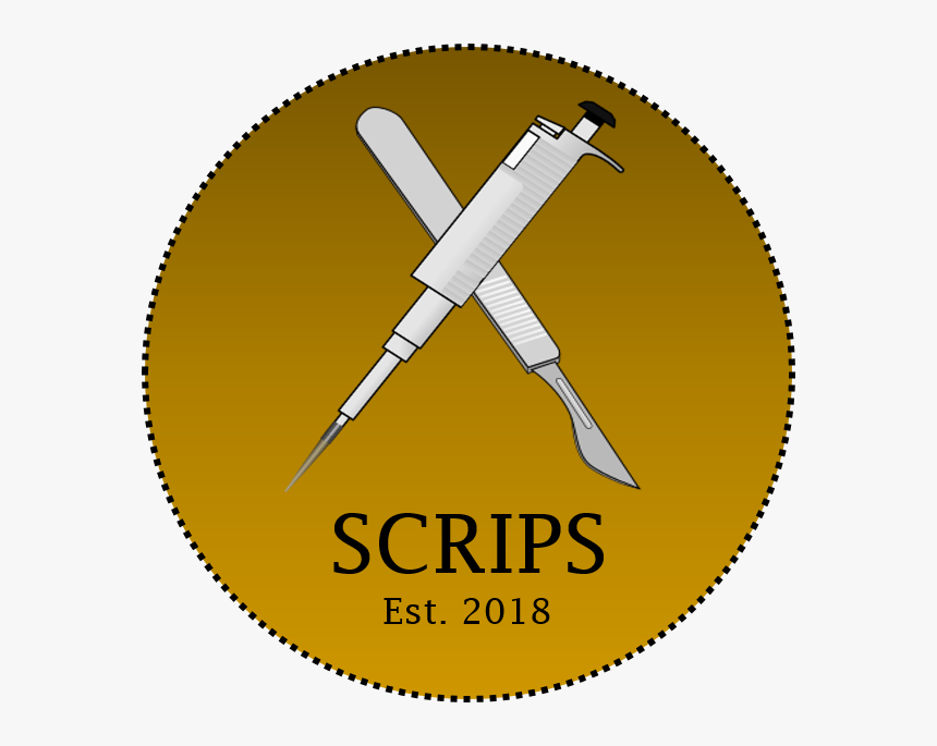 Scrips Logo- Gold - Dagger, HD Png Download, Free Download
