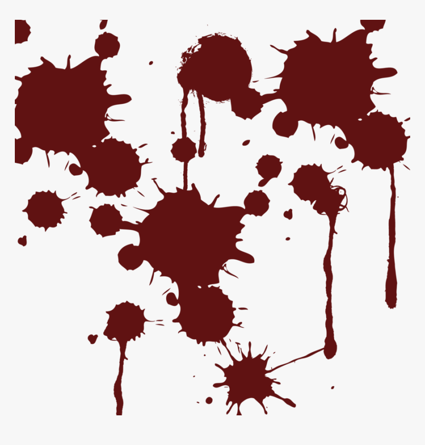 Cartoon Blood Splatter Png - Blood Splatter Transparent Drawn, Png Download, Free Download