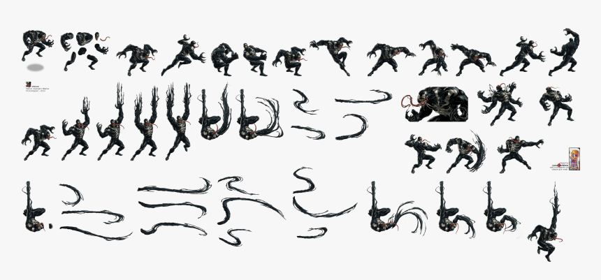 Venom Marvel Avengers Alliance , Png Download - Free Venom Sprite Sheet, Transparent Png, Free Download