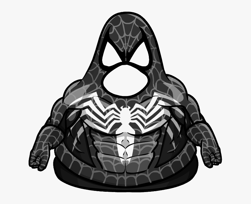 Official Club Penguin Online Wiki - Club Penguin Spiderman Black, HD Png Download, Free Download