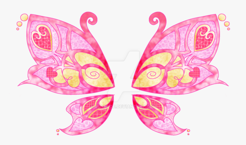 Butterflies Drawing Fairy - Pink Fairy Wings Png, Transparent Png, Free Download