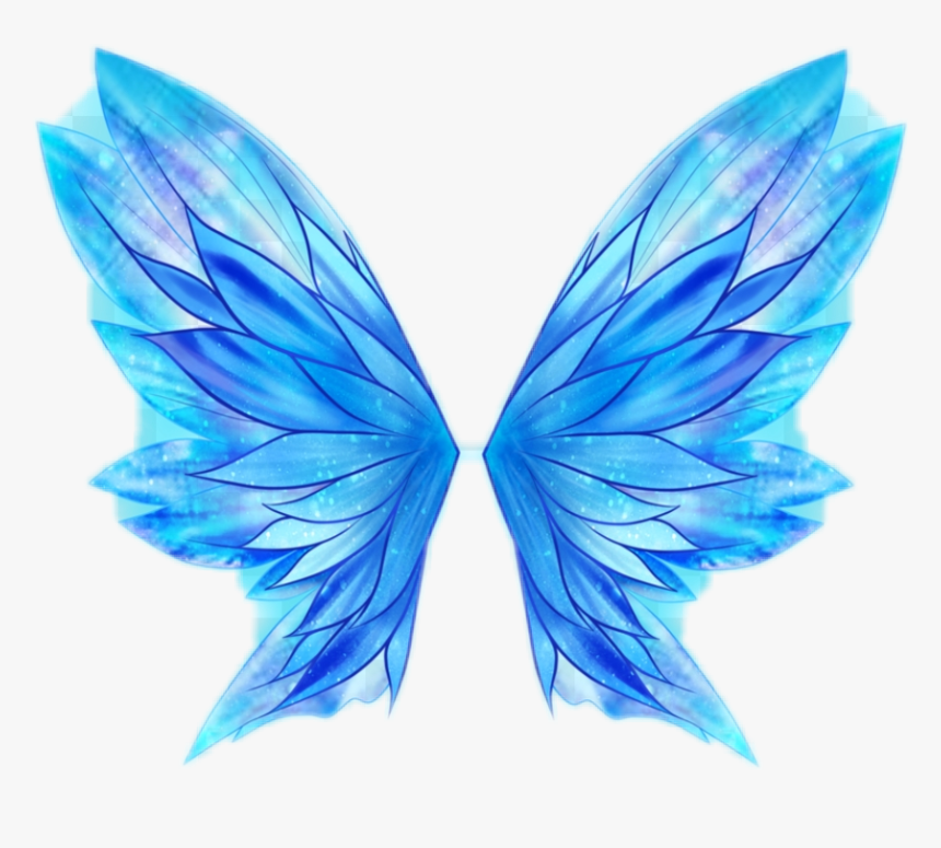 #bluewings #wings #fairy #fairywings - Fairy Wings Blue Png, Transparent Png, Free Download