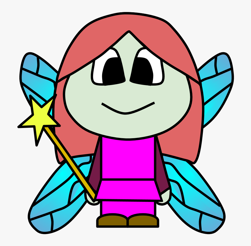 Fairy, Wings, Wand, Big Eyes, Cartoon Person, HD Png Download, Free Download