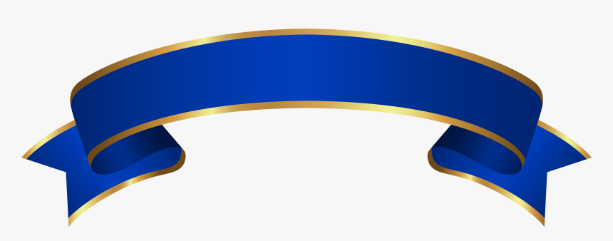 Blue And Gold Banner Clipart , Png Download - Blue And Gold Banner, Transparent Png, Free Download