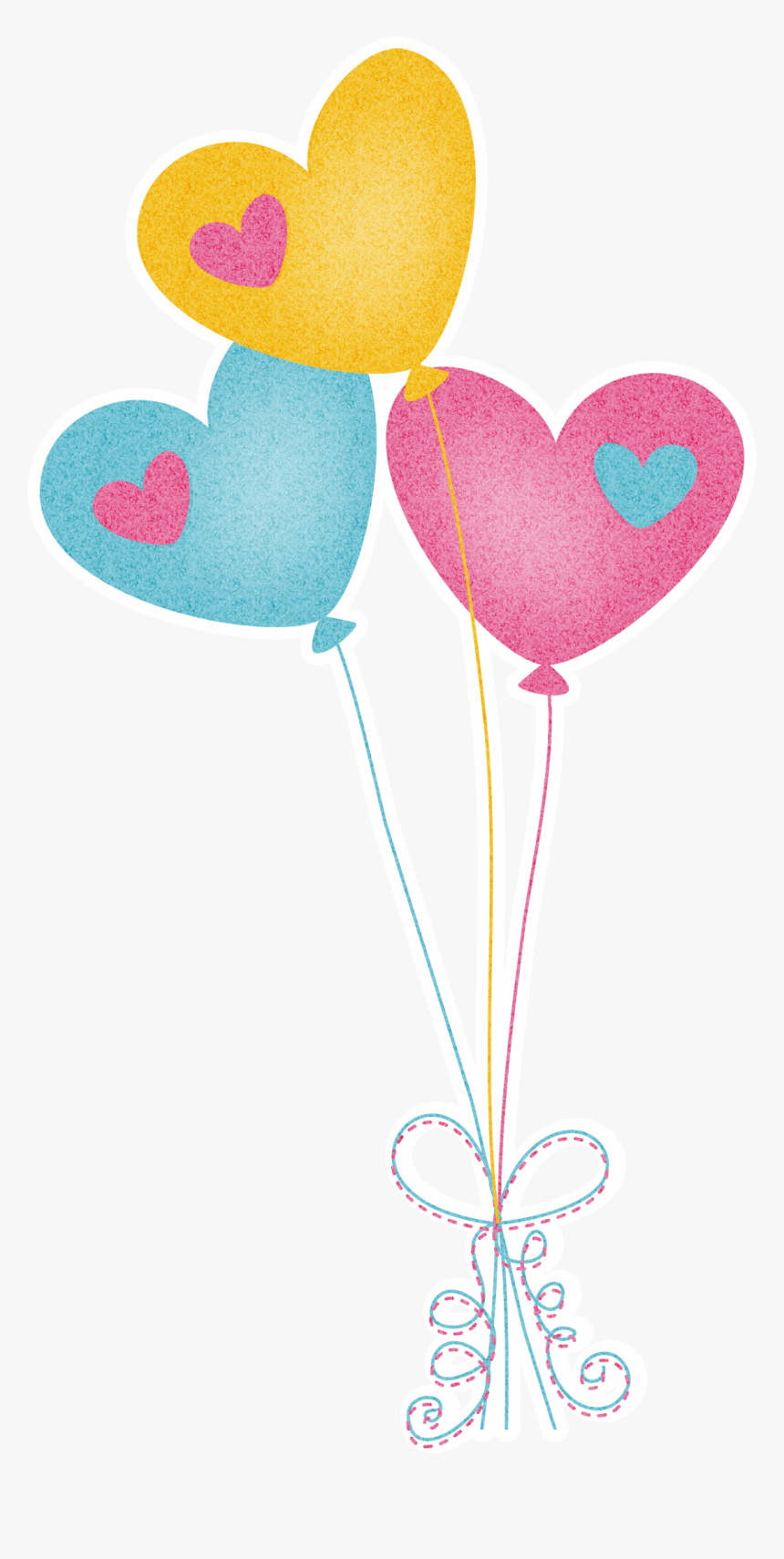 Globos De Corazones Dibujo, HD Png Download, Free Download