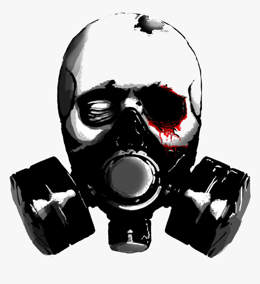 Gas Mask Png Pic - Drawing Gas Mask Skull, Transparent Png, Free Download