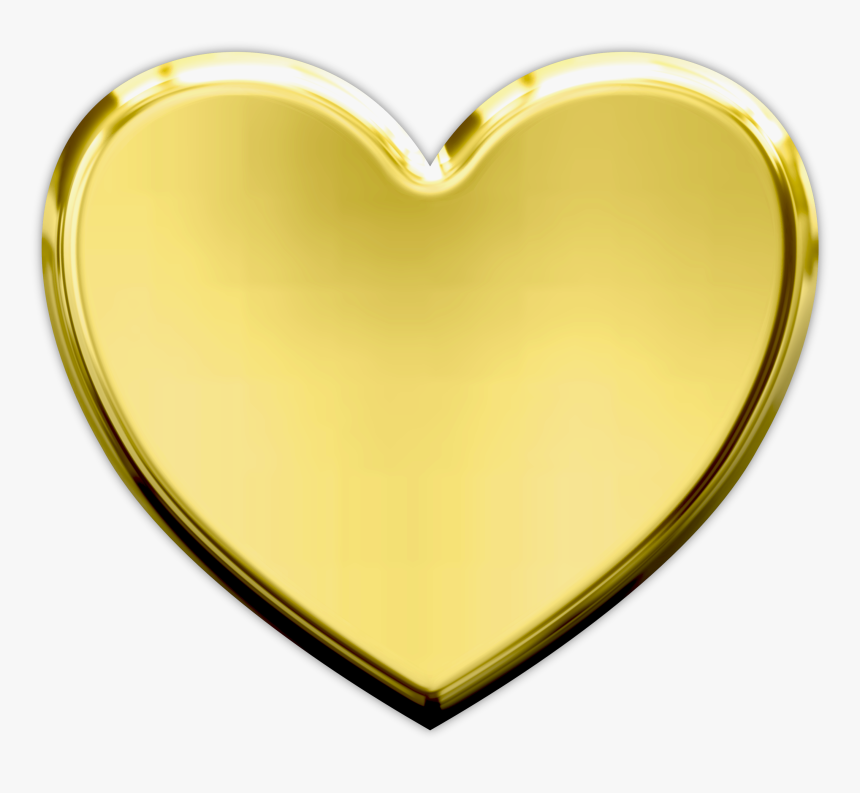 Heart Gold Clip Art - Clipart Transparent Background Gold Heart, HD Png Download, Free Download