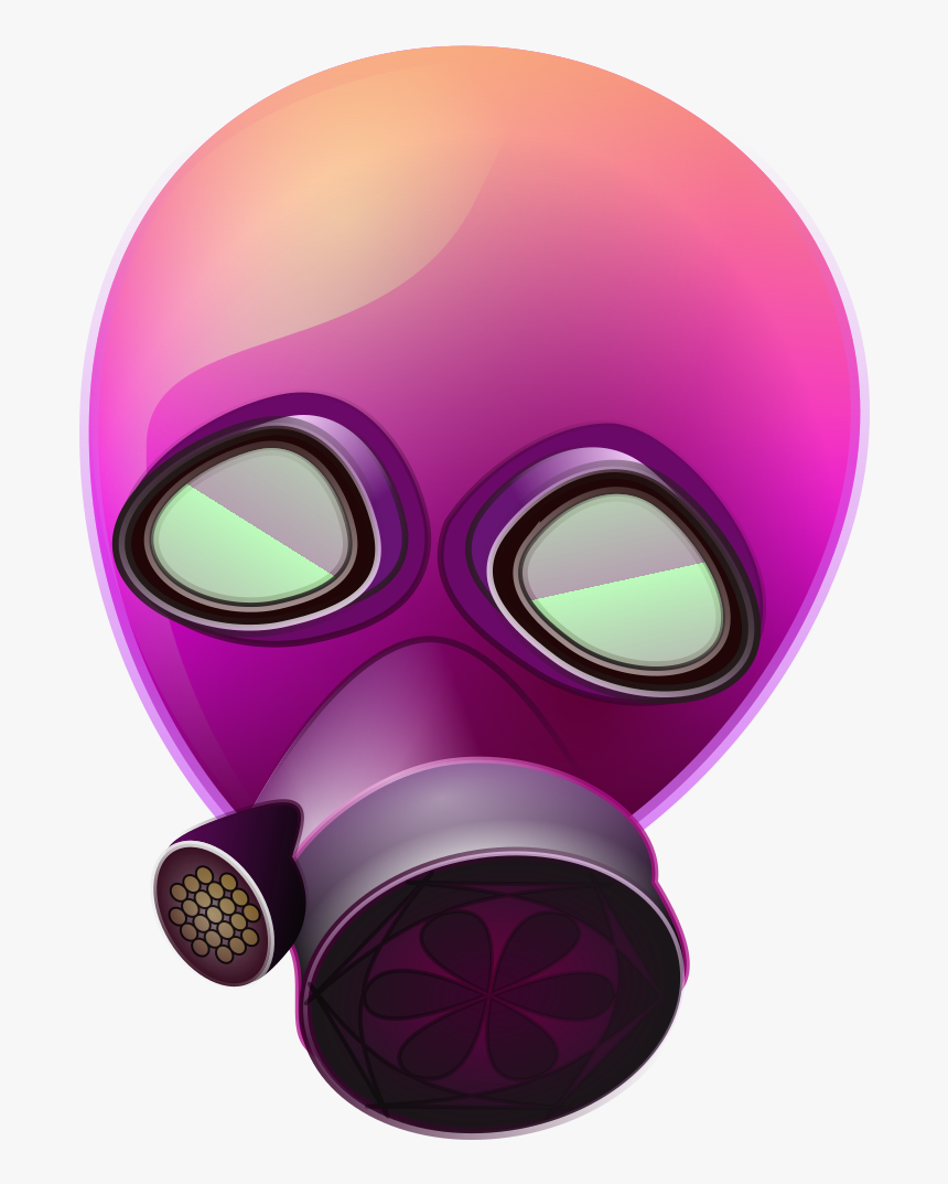 Pink,purple,gas Mask - Pink Gas Mask Png, Transparent Png, Free Download