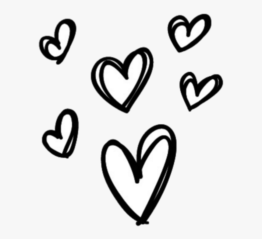 Corazones Amor Amour Love Blonco Negro Tumblr - Tiny Hearts, HD Png Download, Free Download