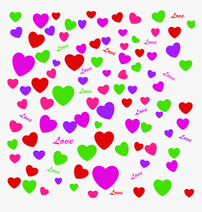 Corazones, El Amor, Fondos, Patrones, Rojo, Púrpura - Png Hearts Pattern, Transparent Png, Free Download