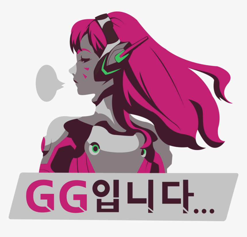 Collection Of Free D - Overwatch D Va Spray, HD Png Download, Free Download