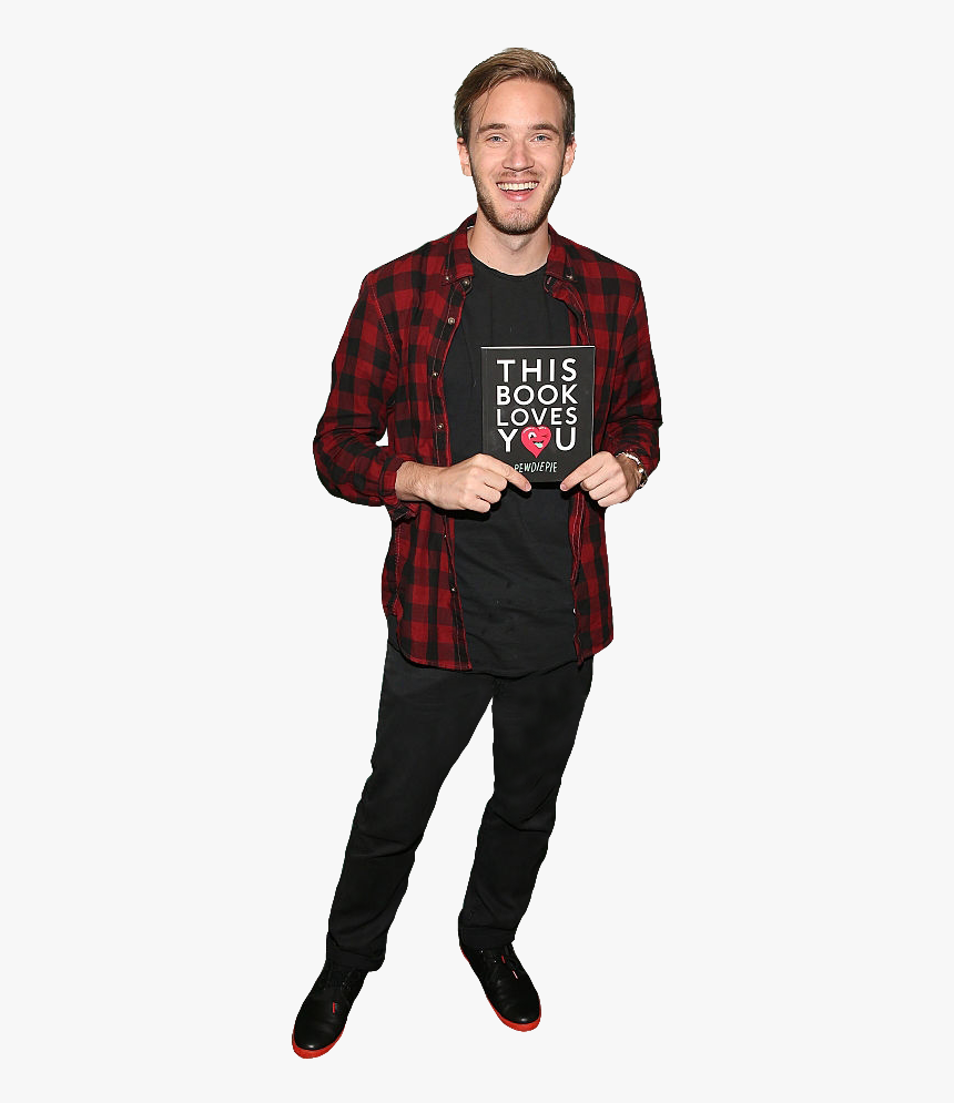 Pewdiepie Holding Book Png Image - Pewdiepie Bitch Lasagna Png, Transparent Png, Free Download