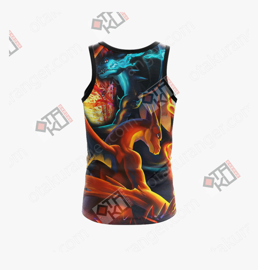 Pokemon Charizard X And Charizard Y Unisex 3d Tank - Active Tank, HD Png Download, Free Download