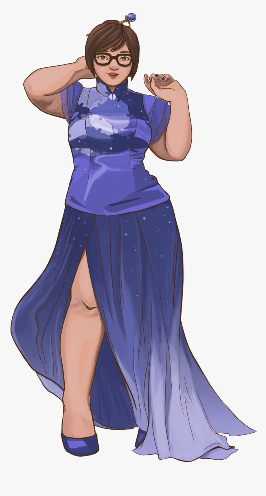 Fantom Flower Art Transparent Mei Insp - Overwatch Mei Fanart Transparent, HD Png Download, Free Download