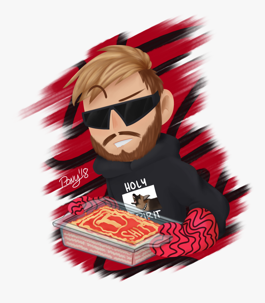 - Pewdiepie Fanart Bitch Lasagna Clipart , Png Download - B * Tch Lasagna, Transparent Png, Free Download