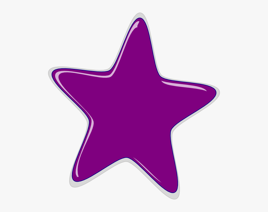 Purple Star Clip Art - Purple Star Clipart, HD Png Download, Free Download