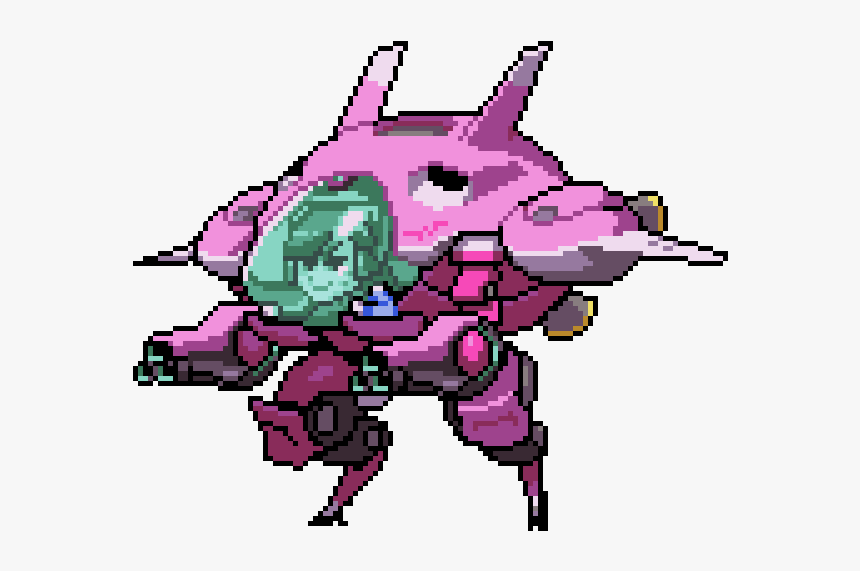 Overwatch Dva Pixel Spray, HD Png Download, Free Download