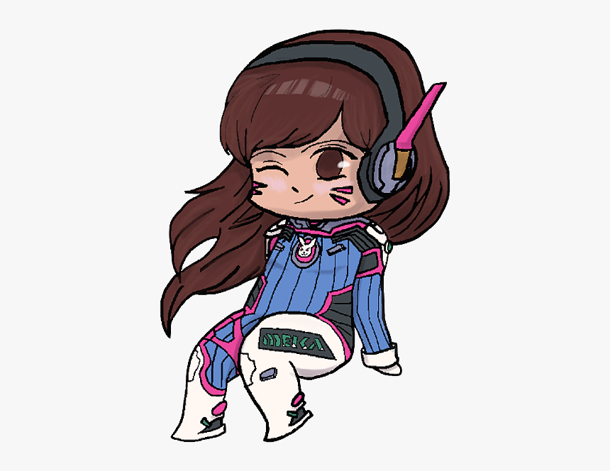 Chibi Overwatch Drawings Dva, HD Png Download, Free Download