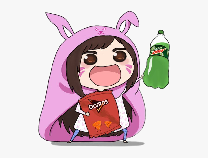 Va Feat Doritos 😎✨ - Dva Doritos And Mountain Dew, HD Png Download, Free Download