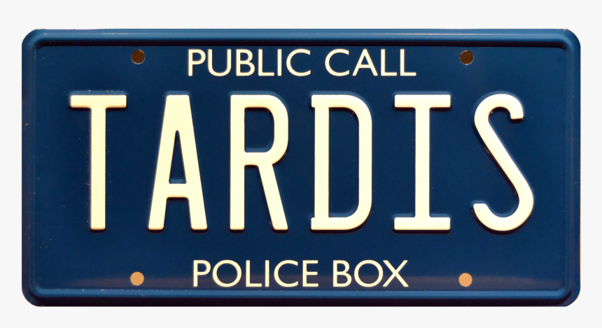 Tardis Front Vanity Car Plates, HD Png Download, Free Download