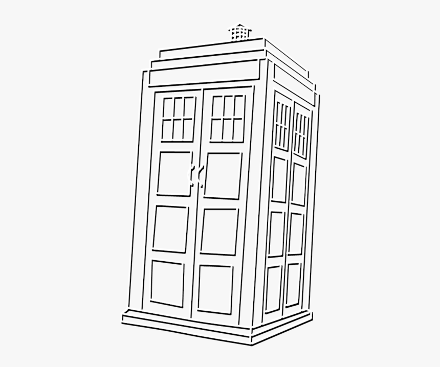 Black And White Tardis Png, Transparent Png, Free Download