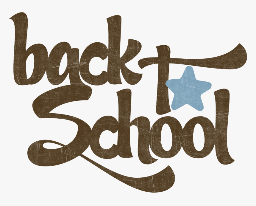 Back To School Png - School Word Art Png, Transparent Png, Free Download
