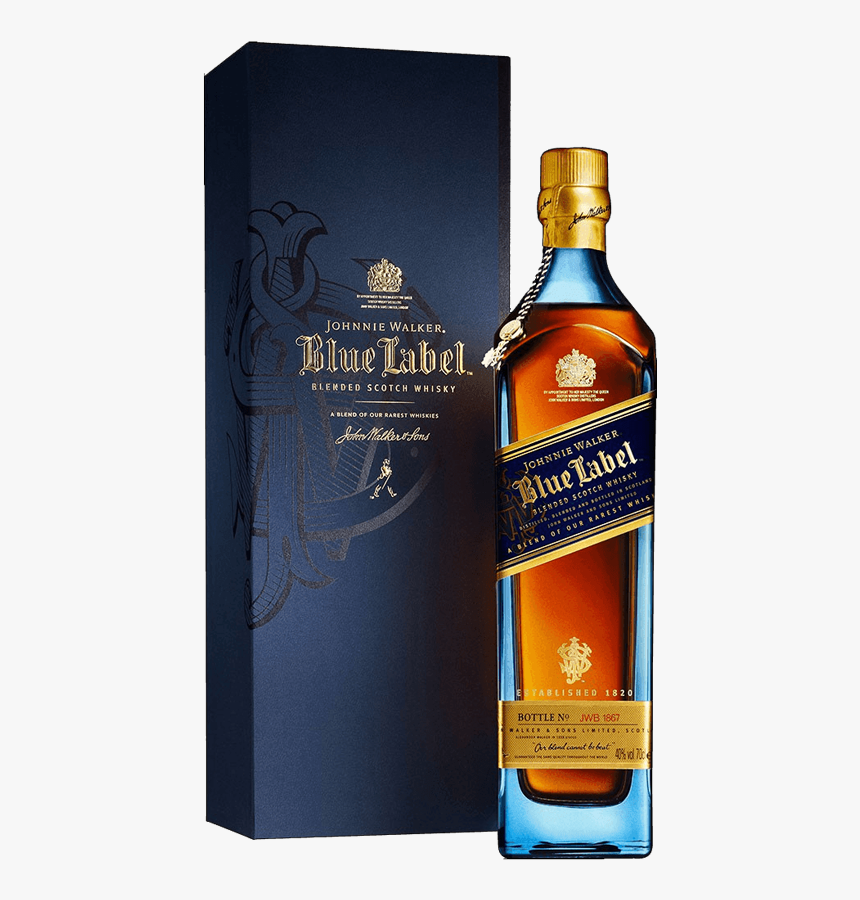 Blue Label Png - Johnnie Walker Blue Label 750ml, Transparent Png, Free Download