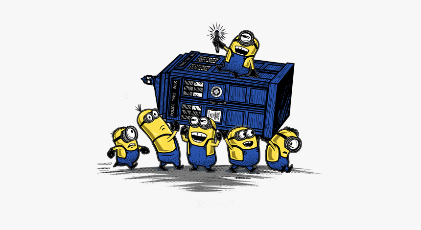 Minions Got The Doctor Who"s Tardis - Minions Tardis, HD Png Download, Free Download