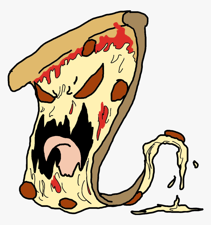 Cartoon Evil Pizza, HD Png Download, Free Download