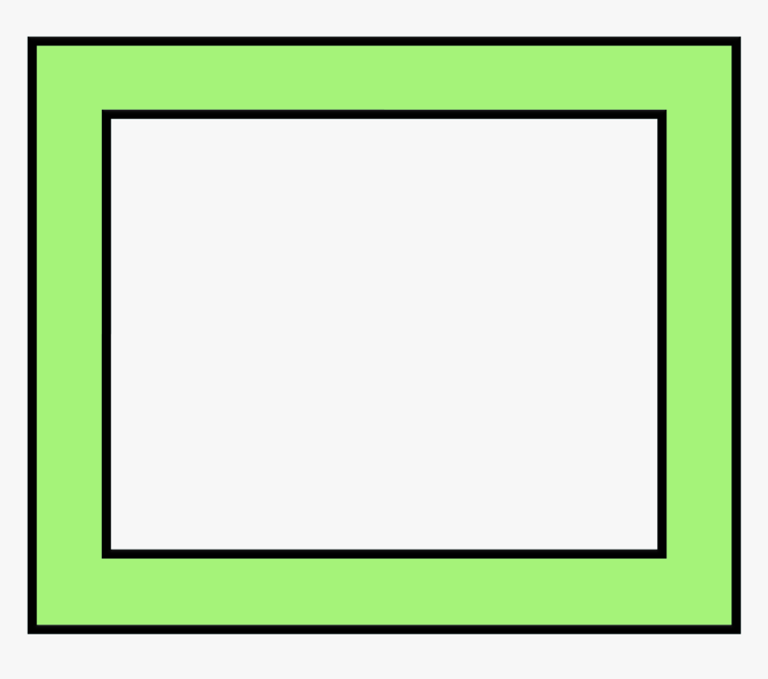 Green Wood Frame Png , Png Download - Marcos De Color Verde Limon, Transparent Png, Free Download