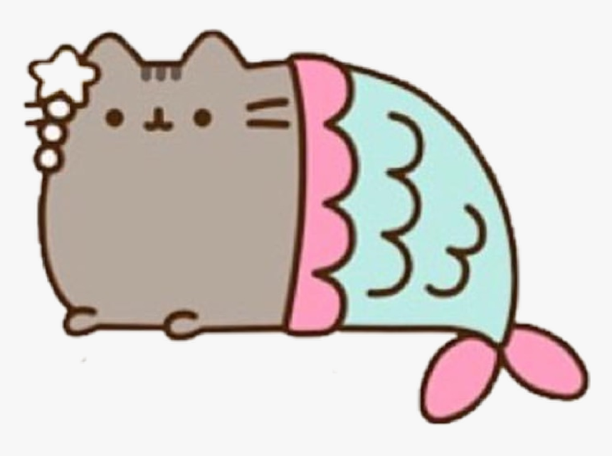 #love #martina #mermaid #pusheen #cat #sticker - Pusheen Cat Mermaid, HD Png Download, Free Download