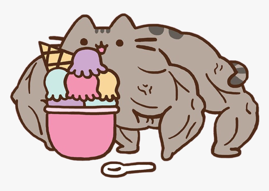 Groundhog Clipart Kawaii - Cute Ice Cream Pusheen, HD Png Download, Free Download