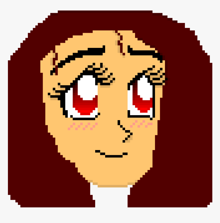 Pixel Art Anime Face, HD Png Download, Free Download