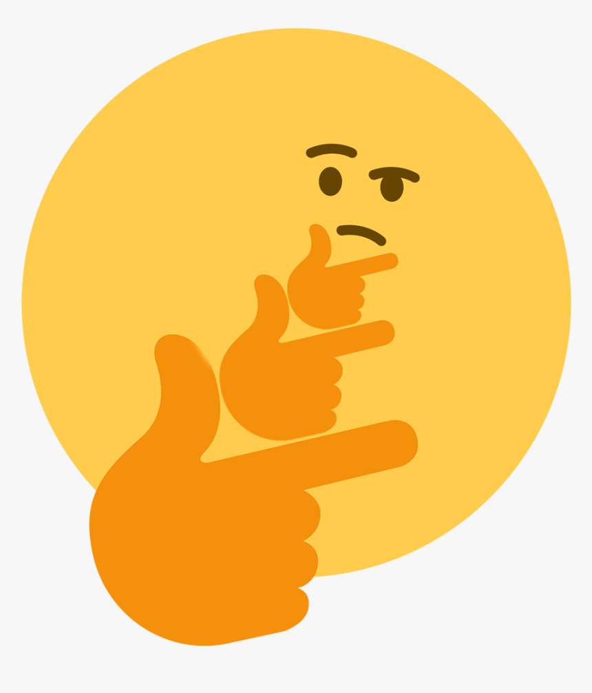 Thinking Emoji Meme Png, Transparent Png, Free Download