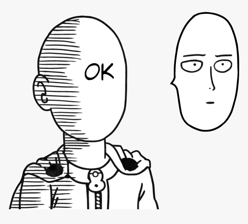 One Punch Man - Saitama Ok Png, Transparent Png, Free Download