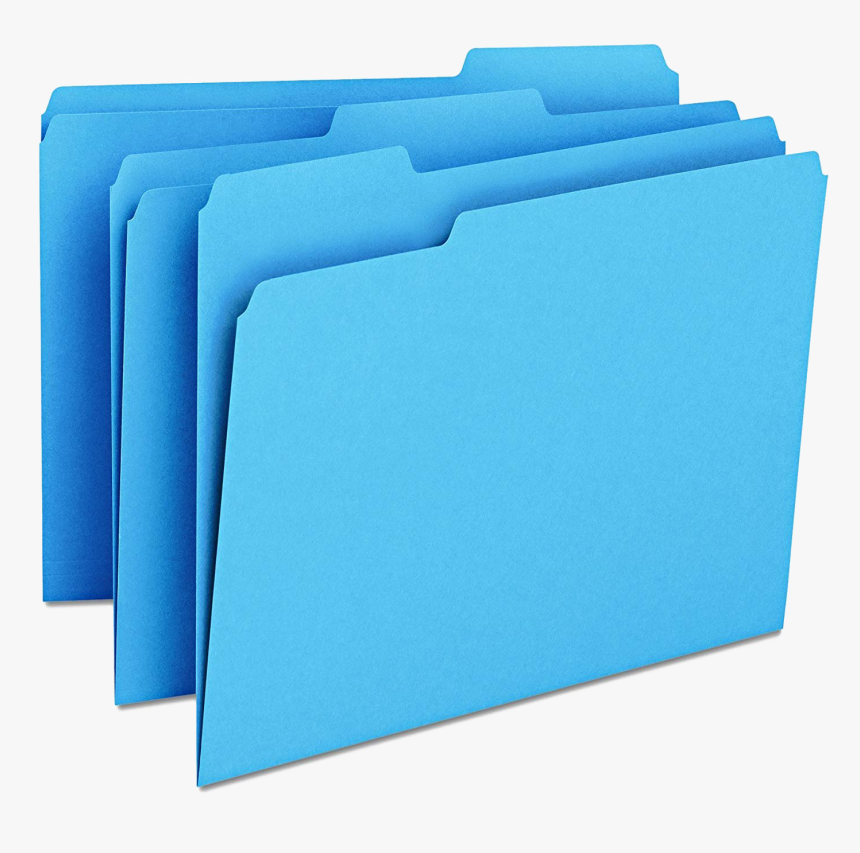 Blue Folders With Tabs, HD Png Download, Free Download