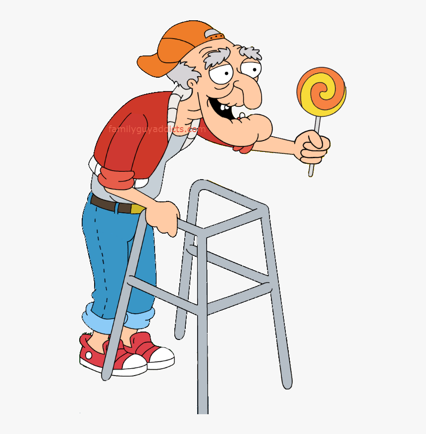 Dj Herbert Lollipop Rockstar Peter - Family Guy Character Herbert, HD Png Download, Free Download